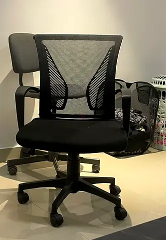 Ergonomic Mesh Office Chair with Lumbar Support - Black