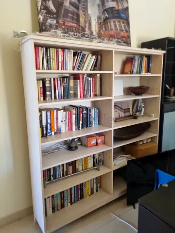 Large wooden bookshelf
