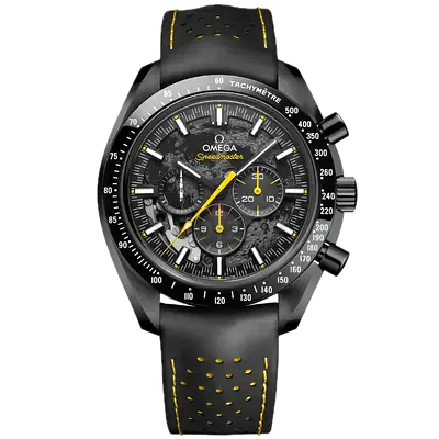 Omega Speedmaster Chronograph Black Dial with Yellow Accents - Excellent Condition
