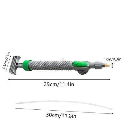 Adjustable High-Pressure Garden Hose Nozzle / Car Washer Wand - 29cm