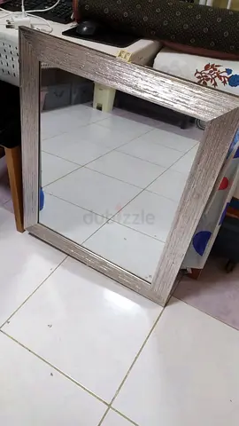 Square Silver Framed Wall Mirror - 60x60 cm (approx.)