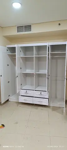 Selling 4 door wood wardrobe brand new available