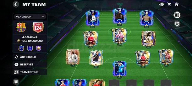 FC Mobile Account ( 124 ovr )