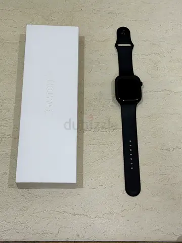 Apple Watch series 11 with Black Sport Band and Original Box and cover with extra 3 belts