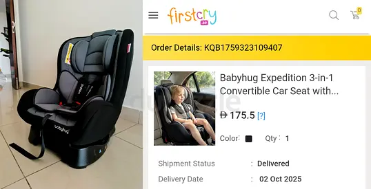 Babyhug Expedition 3-in-1 Convertible Car Seat