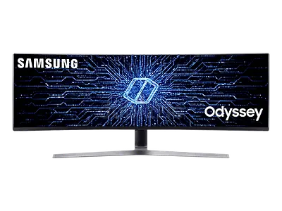 Samsung LC49HG90D (CHG90 Series) is a 49-inch super ultra-wide curved QLED gaming monitor designed t
