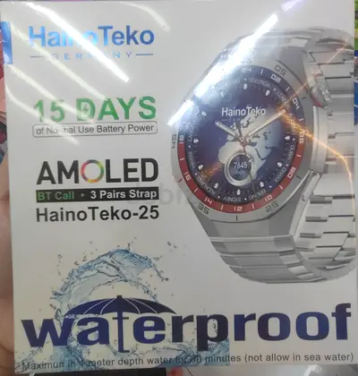 HainoTeko-25 AMOLED Smartwatch (BT Call, 15 Days Battery, Waterproof) - Like New