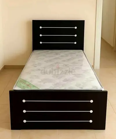 Single bed with mattress medical Available