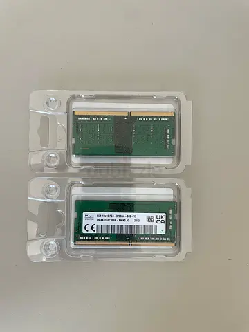 Two lightly used DDR4 SODIMM Laptop RAM Modules (2 x 8GB) (16gb total)- Good Condition