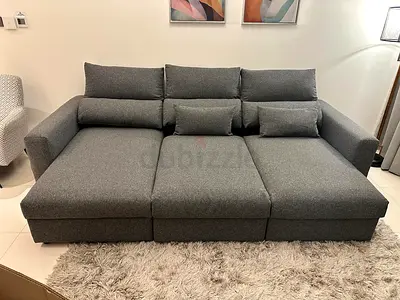 Brand new Ikea Eskilstuna L Shape Sofa bed with storage
