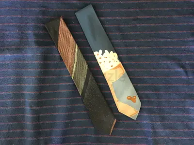 2 Original Vintage TED LAPIDUS (PARIS) Classic Silk Ties
