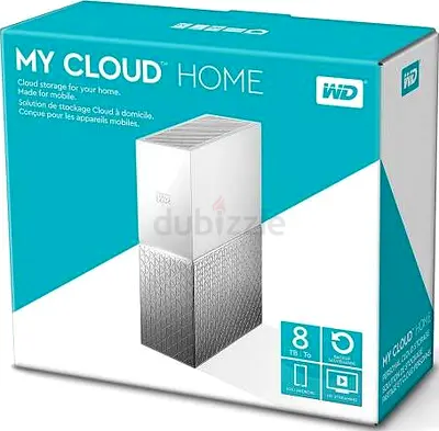 WD My Cloud Home 8TB External NAS - White (WDBVXC0080HWT-EESN)