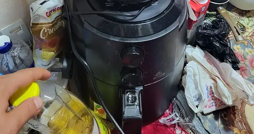 Philips-style Black Air Fryer - Good Working Condition