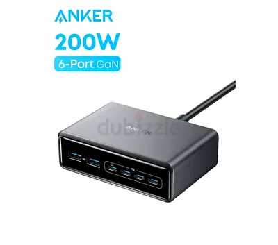 Anker Prime Charger, 200W 6-Port GaN Charging Station