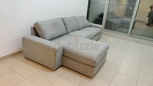 Ikea kivik L shape sofa Gray Excellent Condition