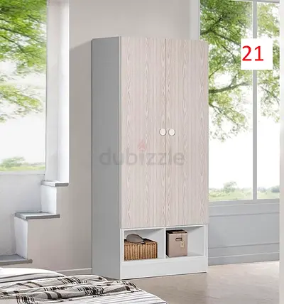2-door wardrobe - Vanilla - 80x40x180h cm