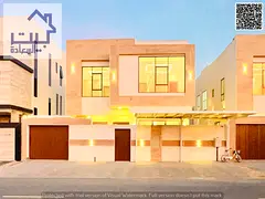 For sale – Modern villa, in the upscale Al Zahia neighborhood, includes water, electricity, and ai