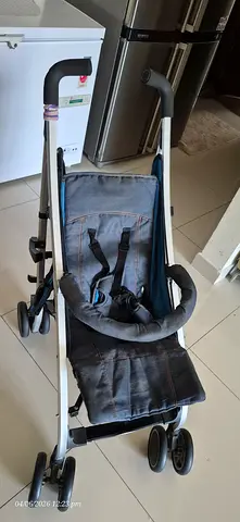 Lightweight Compact Baby Stroller with Denim Fabric