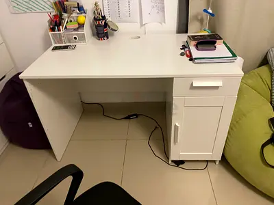 White desk