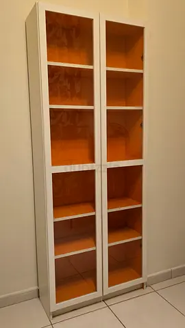White Glass Door Display Cabinets