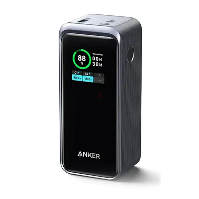 Anker Prime 20,000mAh A1336 Portable Charger with 200W Output, Smart Digital Display, 2 USB-C and 1