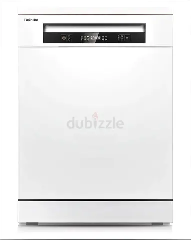 Toshiba 14 Place Settings, 6 Programs Free Standing Dishwasher with Dual Wash Zone, DW14F1(W) White