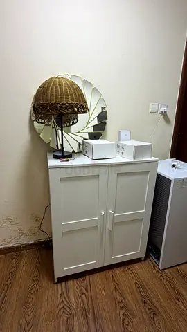 White Double Door Storage Cabinet