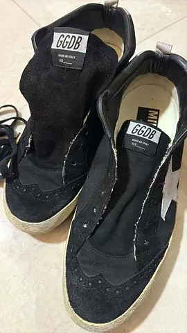 Used once - Golden Goose - Black Suede Sneakers, Size 41 (EU), no box