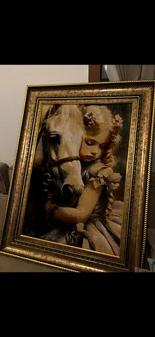 Vintage rug painting
