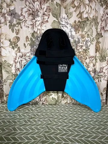 Monofin Swimming/Freediving Monofin with Neoprene Foot Pocket - Size Medium