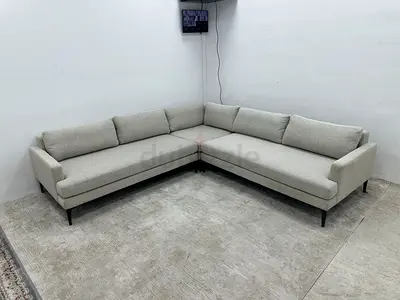 Excellent condition west elm corner sofa