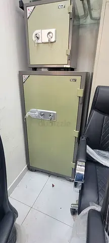 Pair of heavy-duty floor safes — used, good condition