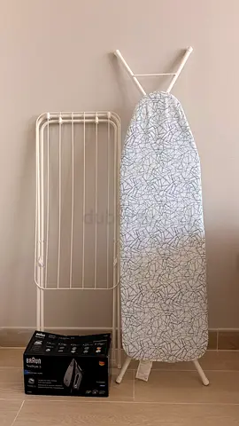 Laundry set : Drying rack + Ironing board + Iron