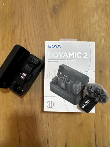 Boya Mic 2 Dual Wireless Lavalier Microphone Kit - only used once