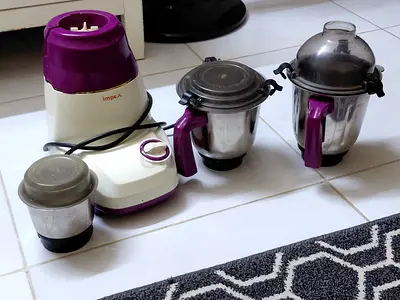 Impex Mixer Grinder Set with 3 Stainless Steel Jars - Used, Working