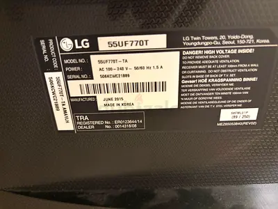 LG 55 Smart LED UHF 4K TV (model 55UT) - flawless LCD