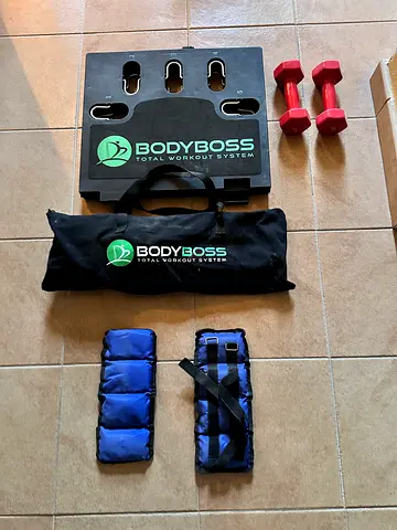 BodyBoss Portable Home Gym with 3kg Dumbbells and Ankle Weights