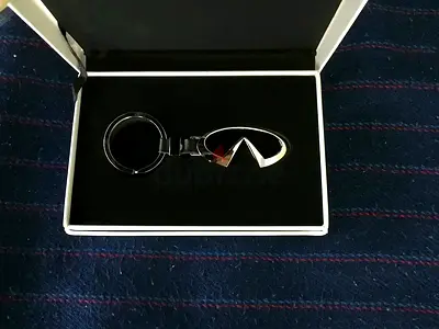 Official Infiniti Logo Silver Metal Keychain