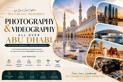 🎥 Abu Dhabi-Wide Photography  Videography Production Services 📸