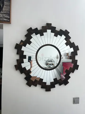 Decorative Sunburst Wall Mirror - Round Accent Mirror