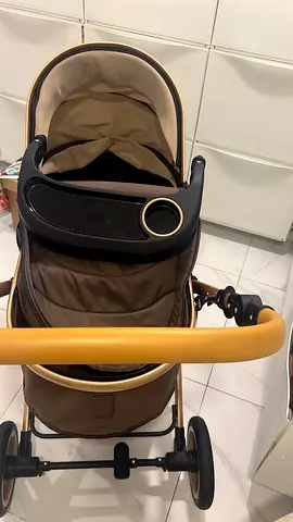 Well-kept brown baby stroller/ Belecoo 5 3-in-1 Lite Stroller