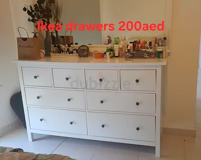 White IKEA 8-Drawer Dresser - Good Condition