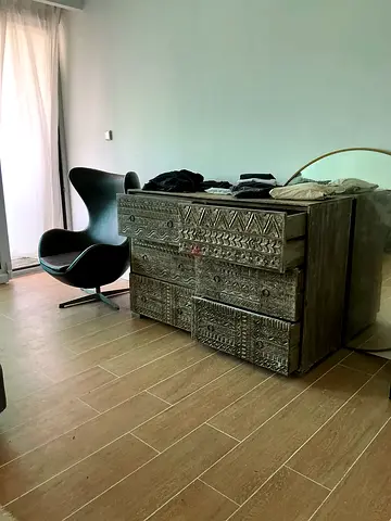 Leaving uae sell till august/ serious buyer, NOn negociable hand carved chest of drawers 1500aed