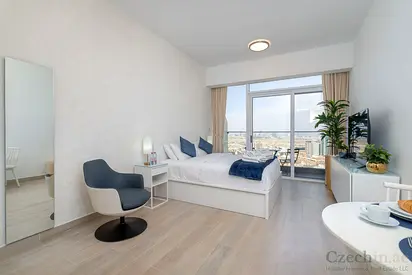 A beautifully furnished studio apartment in Bloom Heights