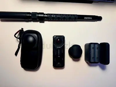 Insta360 X4 Bundle | Extra Battery + Telesin Charger + Selfie Stick | Like New