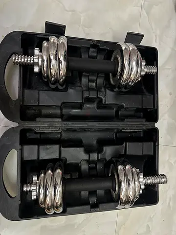 Dumbbells 15kg total each dumbbell 7.5 kgs