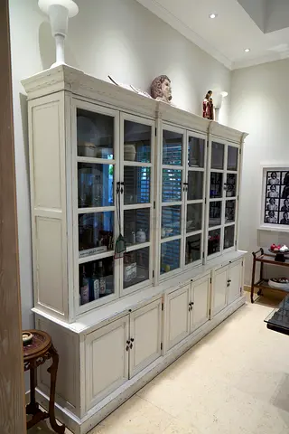 Oscar Library Cabinet / wood/white Marina