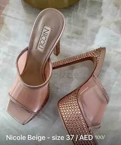 Nicole High Heels Sandal Beige size 37