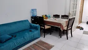 Fully Furnished living room with separate bathroom for Rent beside LLH Hospital, Abu Dhabi.