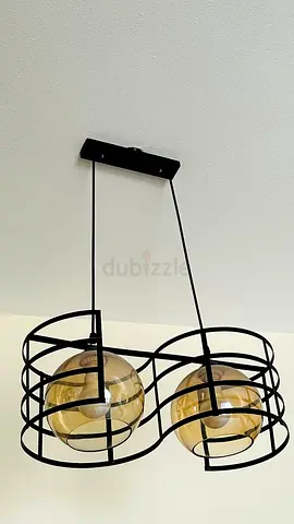 INSTANT STYLE UPGRADE: Sleek Industrial Cage Pendant Lights (Set of 2)